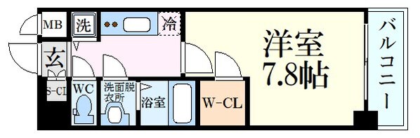 エスプレイス神戸グレースの物件間取画像